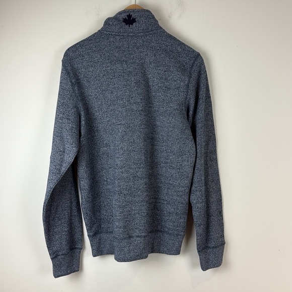 Roots Women's Heathered Blue Zip Up Sweater Size XS - Picture 5 of 8